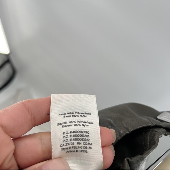 Aritzia Wilfred Free Daria faux leather tights size L - Picture 5 of 5